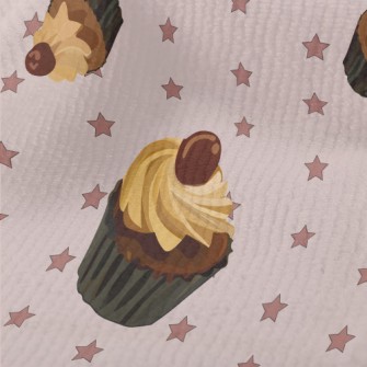 Realistic Hand-painted Cupcake Terry