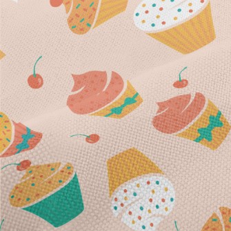 Colorful Powdered Sugar Cherry Performance Linen