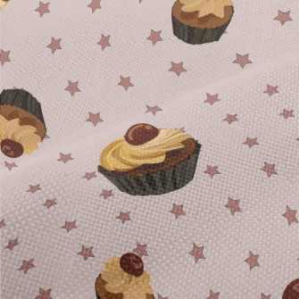 Realistic Hand-painted Cupcake Performance Linen