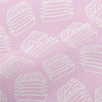 White Flat Line Geometric Burg Performance Linen