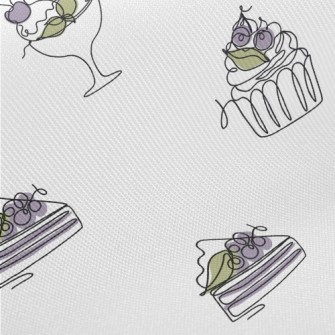 Simple Style Cake Ice Cream Twill