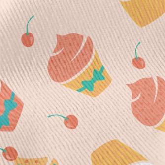 Colorful Powdered Sugar Cherry Standard Corduroy