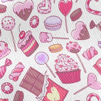 Pink Heart Dessert Candy Standard Corduroy