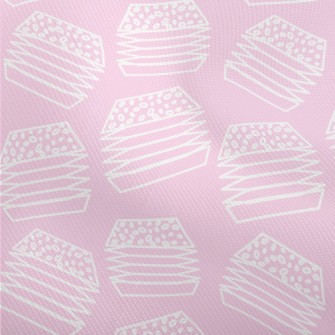 White Flat Line Geometric Burg Dobby