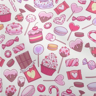 Pink Heart Dessert Candy Dobby