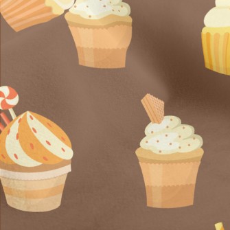 Different Shape Cup Cakes Micro Fleece