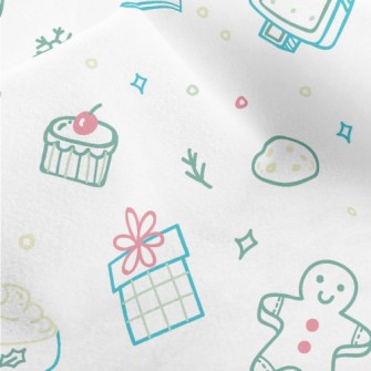 Cute Christmas Pattern Micro Fleece