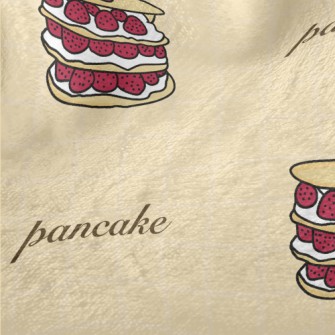 Three-layer Strawberry Pancake Minky