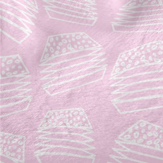 White Flat Line Geometric Burg Minky