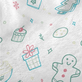 Cute Christmas Pattern Minky