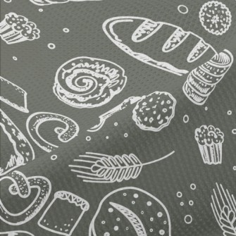 Wheat And Bread Baking Piqué