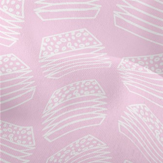 White Flat Line Geometric Burg Lightweight Performance Linen