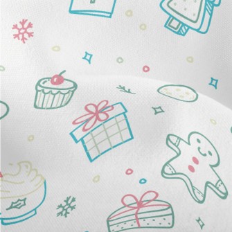 Cute Christmas Pattern Lightweight Performance Linen