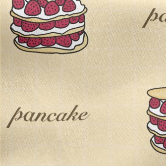 Three-layer Strawberry Pancake Jersey Backed Fleece