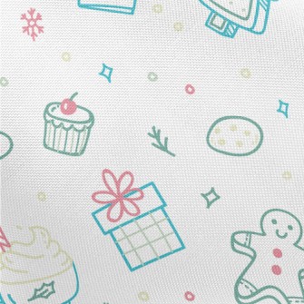 Cute Christmas Pattern Pongee