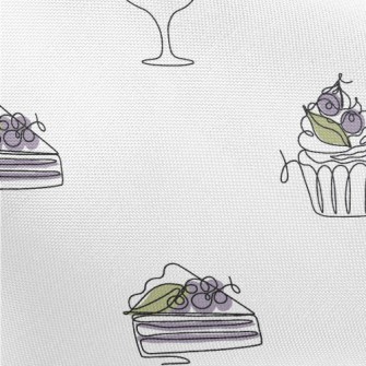 Simple Style Cake Ice Cream Pongee