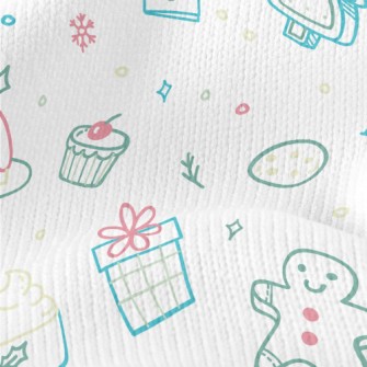 Cute Christmas Pattern Stretch Jersey