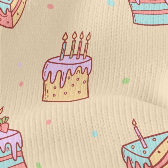 Colorful Mini Cakes Stretch Jersey