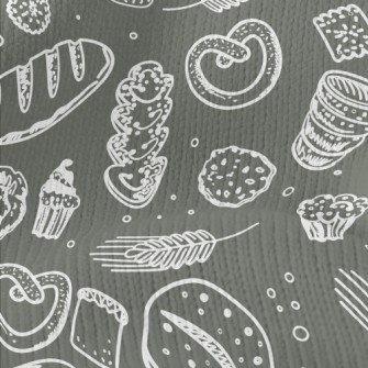 Wheat And Bread Baking Stretch Jersey