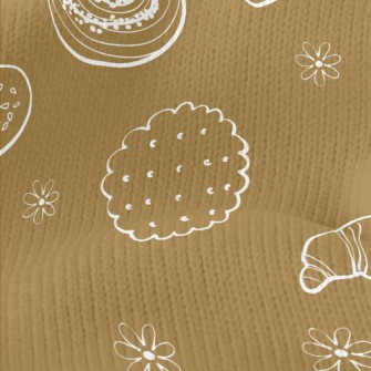 Bread Cookies And Flowers Stretch Jersey