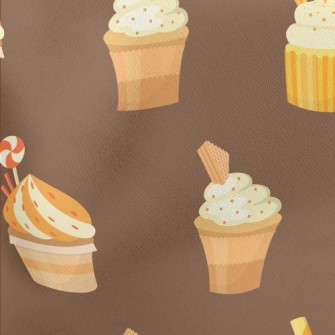 Different Shape Cup Cakes Lightweight Cotton Poplin