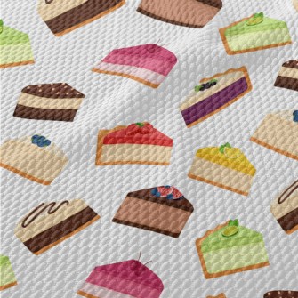 Various Flavors Slice Cake Birdseye Piqué