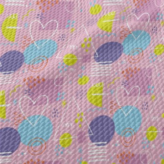 Colorful Love Triangle Circula Birdseye Piqué