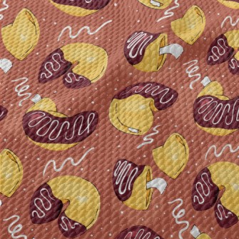 Hand Drawn Fortune Cookies Birdseye Piqué