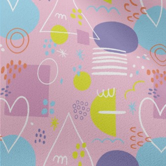 Colorful Love Triangle Circula Chiffon