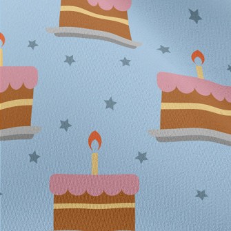 Birthday Cake With Stars Chiffon