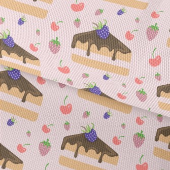 Blueberry Cake With Berries Waterproof Oxford