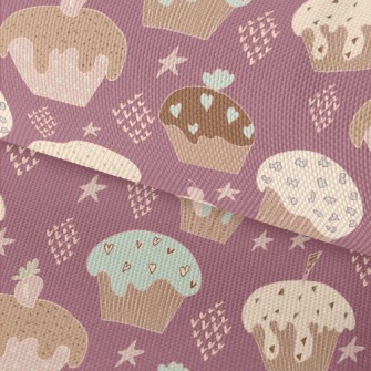 American Abstract Cup Cake Waterproof Oxford