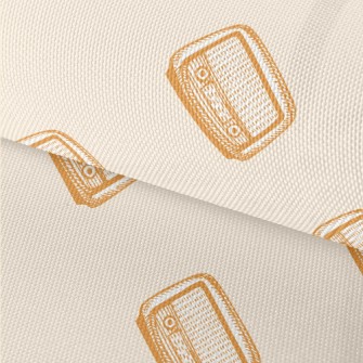 Retro Hand Drawn Radio Waterproof Oxford