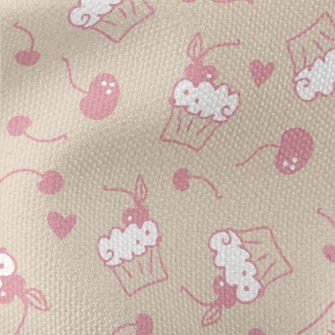 Cherry Cream Cupcakes And Cher Waterproof Canvas