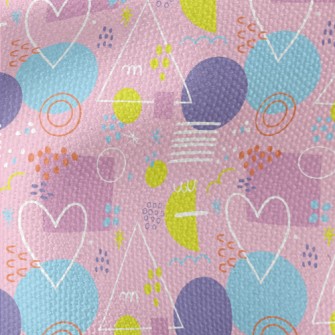 Colorful Love Triangle Circula Waterproof Canvas