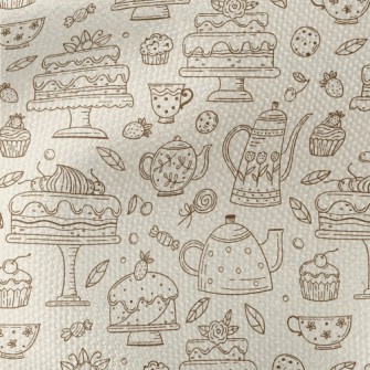 Teapot Biscuits Waterproof Canvas