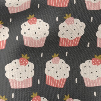 Cute Strawberry Cupcake Waterproof Canvas