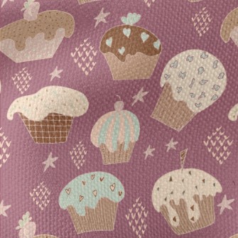 American Abstract Cup Cake Waterproof Canvas