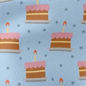 Birthday Cake With Stars Waterproof Canvas