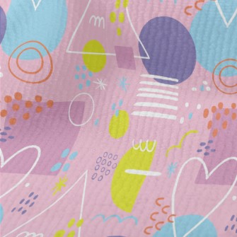 Colorful Love Triangle Circula Terry