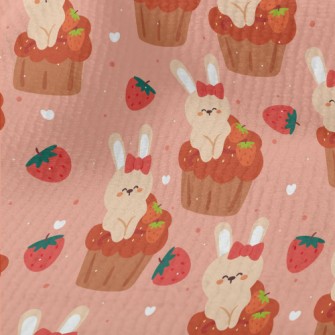Bunny In Strawberry Cupcake Terry