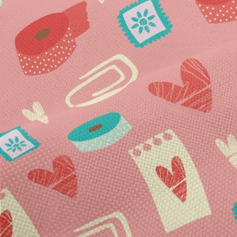 Hand Drawn Love Heart Paper Cl Performance Linen