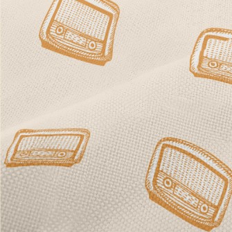 Retro Hand Drawn Radio Performance Linen