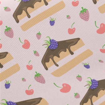 Blueberry Cake With Berries Twill