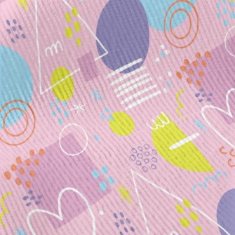 Colorful Love Triangle Circula Standard Corduroy