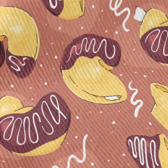 Hand Drawn Fortune Cookies Standard Corduroy