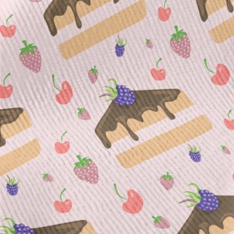 Blueberry Cake With Berries Standard Corduroy