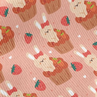 Bunny In Strawberry Cupcake Standard Corduroy