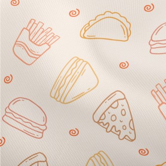 Simple Style Fast Food Pattern Dobby