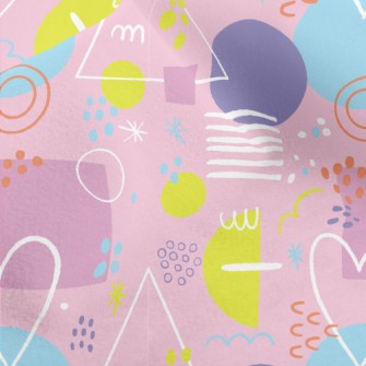 Colorful Love Triangle Circula Micro Fleece